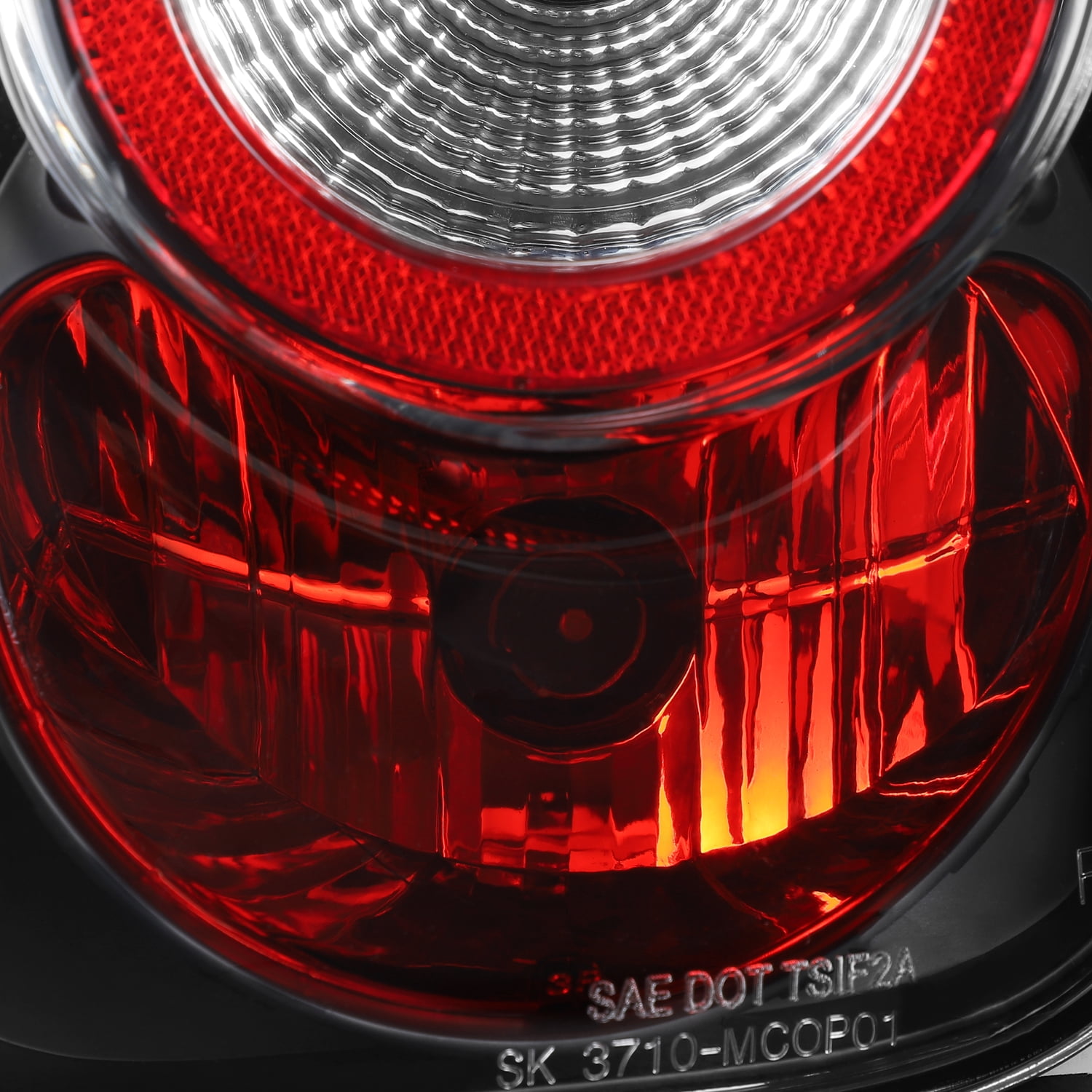AKKON - For 2002-2006 Mini Cooper Hatchback 2005-2008 Mini-Cooper Convertibles Black Tail Lights Pair