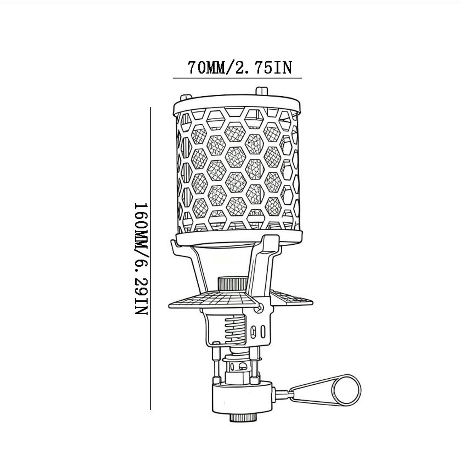BVEBJDX Outdoor Camping Mini Heating Stove Gas Lightweight Portable Fishing Hiking Barbecue Stove Camping Stove Head