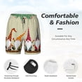thumbnail image 5 of Fotbe Christmas Card With Gnomes Men’s Swim Trunks Quick Dry Swim Shorts Board Shorts with Mesh Lining-Large, 5 of 9