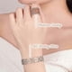 thumbnail image 4 of S925 Silver 2-in-1 Transformable Ring Bracelet for Women | Adjustable Telescopic Ring, 4 of 5