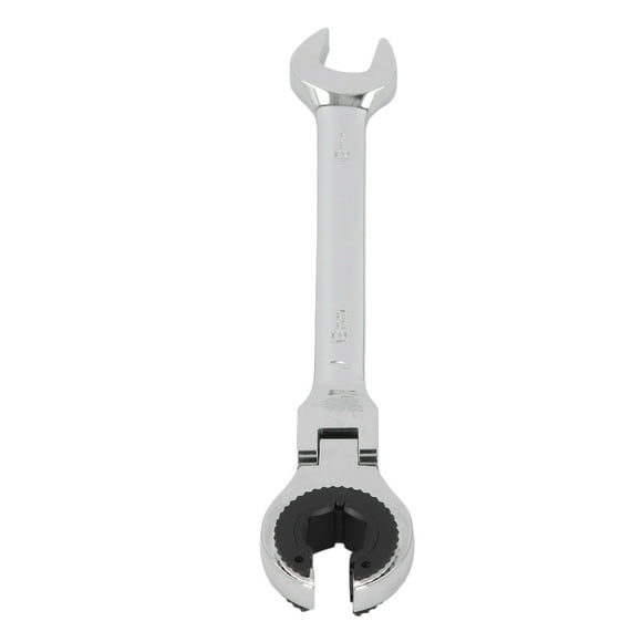 Brake Line Wrench, Ratcheting Tubing Wrench Open End Design 12mm for AC Pipe Nuts