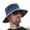 Blue, variant on iHPH7 Camo Hat Mens Sun Hat Camo Boonie Hat for Men Quick Dry Hats for Men Wide Brim Hat, Blue 56-58cm
