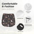 thumbnail image 4 of Balery French Bulldogs Pantalones cortos deportivos para mujer con forro y dos bolsillos, elásticos, para entrenamiento, gimnasio, yoga-Medium, 4 of 7