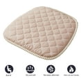 thumbnail image 3 of Mdesiwst Easy to Clean Chair Mat Chair Mat with Zipper Design Easy to Clean Strap Fixed Comfortable Seat Cushion for Home Office, 3 of 7