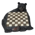 thumbnail image 2 of Rustic Western Forest Black Bear Checkerboard With Bear Paw Color Checkers Set, 2 of 9