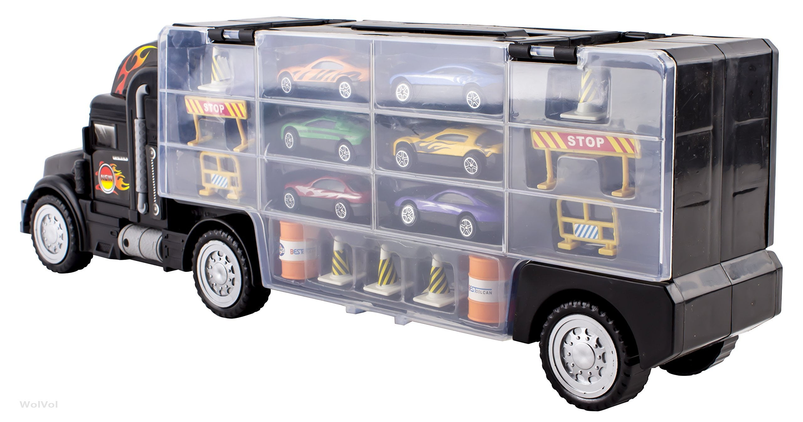 wolvol transport car carrier truck toy