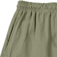 thumbnail image 4 of Delconic Mens Casual Cotton Linen Two Piece Set Long Sleeve Collared Pullover Top and Drawstring Straight Leg Pants Outfit Army Green L, 4 of 6