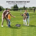 thumbnail image 4 of Filet de Badminton Réglable en Hauteur, Filet de Badminton Portable Multi-Sport pour Intérieur Ou Extérieur en Nylon de Haute Qualité, 4 of 5