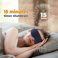 thumbnail image 5 of Heated Eye Mask, Warm Eye Compress Mask for Dry Eyes, USB Electric Thermal Eye Mask with 3 Heat & 6 Vibration Settings, 15min Auto Shut off, Relieve Eye Fatigue, Reduce Dark Circles, 5 of 7