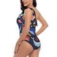 thumbnail image 4 of Honeii The Underwater World for women's one-piece swimsuit featuring a chic one-shoulder design experience elegance and style in the water-Medium, 4 of 6