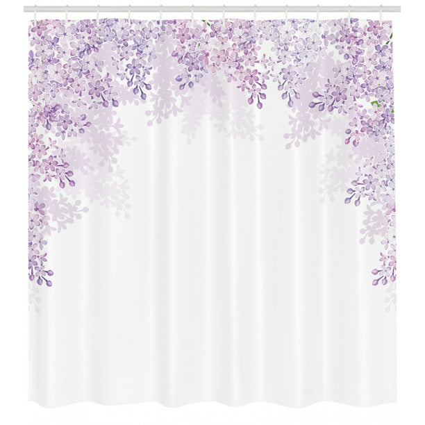 lilac shower curtain fabric