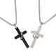 thumbnail image 3 of Collar Cruzado, Collar Simple De Acero Inoxidable Para Citas Para Hombres, 3 of 8