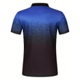 thumbnail image 4 of heyac Tie Dye Shirt Men Big and Tall V Neck Golf Shirt Loose Fit Print Collar Shirts Summer Outdoor Polo Shirts, 4 of 8