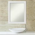 thumbnail image 4 of Amanti Art Blanco White Wood Framed Non-Beveled Bathroom Vanity Wall Mirror - 22 x 28 in, 4 of 10