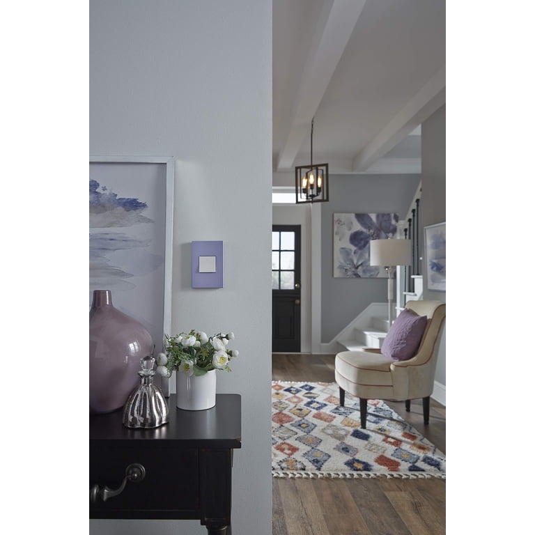 Legrand Adorne 15A Paddle Switch 12-Pack With Wall Plate - 1 Or 3-Way Modern Light Switch, White
