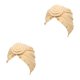 thumbnail image 1 of Sonducket Knot Turban Hijab Beanie Color sólido Moda Headwrap Stretch Headscarf Twisted Bonnet Caps Wedding Banquet Beige Beige 2Conjunto, 1 of 6