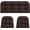 Coffee, variant on Outdoor/Indoor All Weather Tufted Wicker Chair Cushions of 3 Pieces, 1 Loveseat and 2 U-Shape Waterproof Cushions for Patio Furniture,Wicker Loveseat,Bench-Yellow