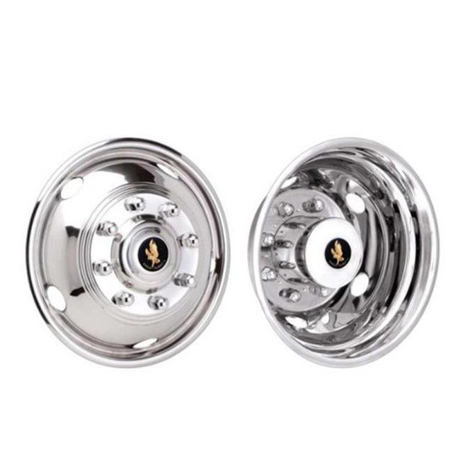 JAE Enterprises JAEJDAF-178 17 in. 2011-2016 Silverado 3500Hd 8 Lug Stainless Steel Wheel Simulators