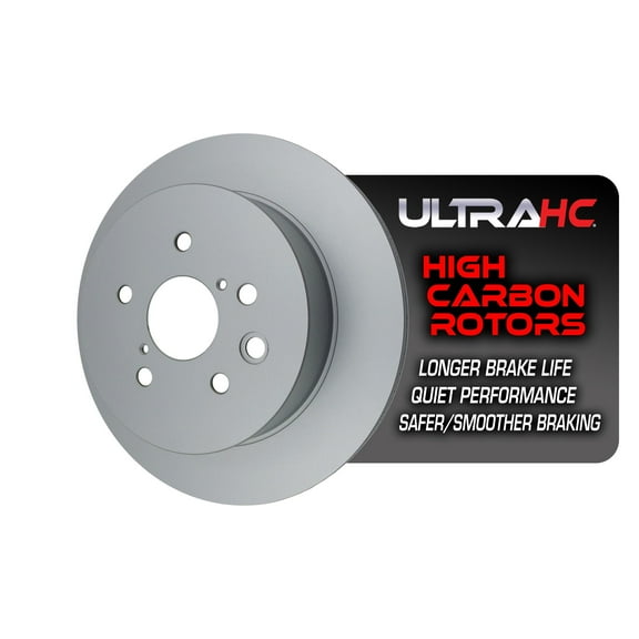 UltraHC Coated High Carbon Brake Rotor, Rear UR006342, Lexus GS300 2006