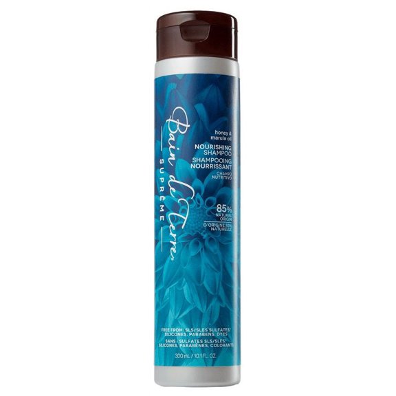 10.1 oz , Bain De Terre Supreme Honey & Marula Oil Nourishing Shampoo Hair, Pack of 2 w/ SLEEKSHOP Teasing Comb