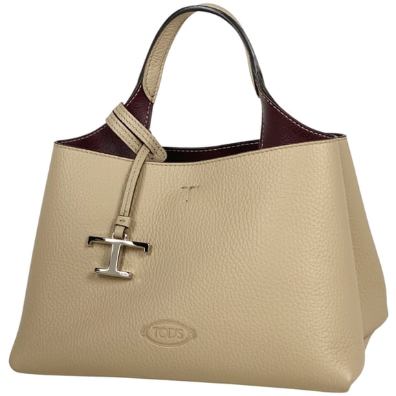 Pre-Owned Tod's Timeless Micro Handbag in Beige Leather for Women (Good)