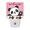 Pink, variant on Welcome Text Night Light, Chinese Calligraphy Winking Panda Beige Background Plug in Night Lights with Dusk to Dawn Sensor, Energy Saving Beige LED Nightlight for Bedroom Bathroom, Auto On/Off