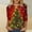 Red#1, variant on Holiday Gifts! Titcea Christmas Shirts for Women 3/4 Sleeve Crewneck Cute Christmas Print Pullover Sweaters 2024 Loose Comfort Casual Tops