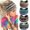 Striped gradient print, variant on Sweat Wicking Yoga Headband for Women & Men, Quick Dry Workout Fitness Hair Band