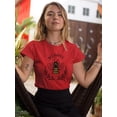 thumbnail image 2 of Bee Happy Nature Garland T-Shirt Women -Image by Shutterstock, Female Large, 2 of 4
