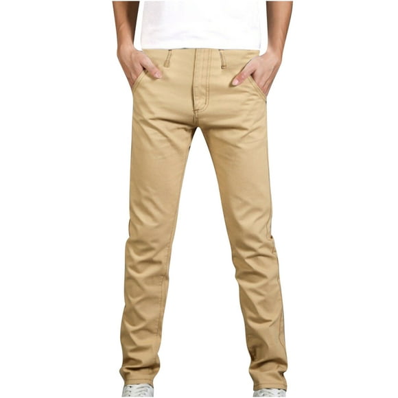 Wolfast Pantalon Jeans Slim Fit Pantalon Jeans Stretch Confortable pour les Hommes, Skinny Jeans Stretch Fit,Khaki M