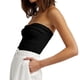 thumbnail image 1 of Top de Tubo para Mujer Top Elegante con Nudo Torcido en la Parte Delantera Tops de Punto sin Tirantes Top Corto Informal sin Mangas con Espalda Descubierta Camiseta sin Mangas ANGGREK  Otros, 1 of 8