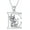 E, variant on SISGEM Cat Initial Pendant Necklace Silver A to Z Letters Alphabet Necklace Gift for Women