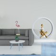 thumbnail image 2 of Estatua De Niña Flamenco De Resina, Escultura De Arte Moderno Con Soporte De Metal Para Decoración Del Hogar, Dormitorio, Mesa, Centro De Mesa, Estantería O Como Regalo., 2 of 8
