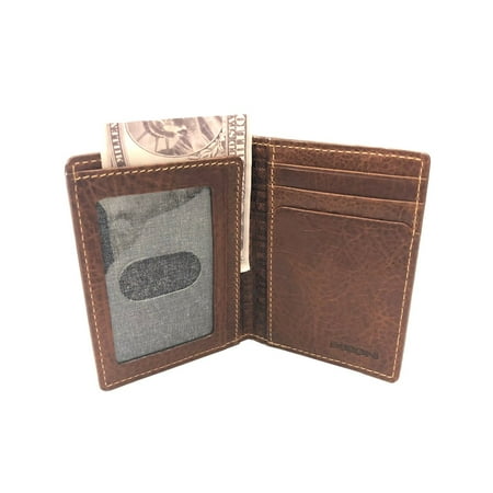 Boconi Caleb RFID Cash Fold Card Case in Chestnut w/