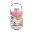 thumbnail image 2 of FSAGAE Large Capacity Plastic Water Bottle 1100 ml with Straw for Students and Kids Pink C`, 2 of 9