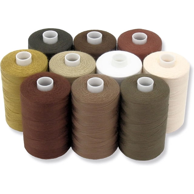 Sewing Thread - 24 Spools of Polyester Thread for Sewing Machine for Beginners, Hand Stitching & Quilting - 1000 yds Each in 22 Colors + Bonus Black & White