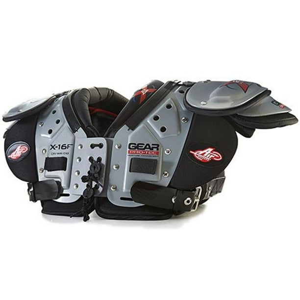 Gear ProTec 1295450 X2 Air Shoulder Pads, X16F QB, WR, DB Large