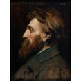 thumbnail image 2 of François Flameng 19x24 Gold Ornate Framed and Double Matted Museum Art Print Titled - Portrait of Auguste Rodin (1881), 2 of 4