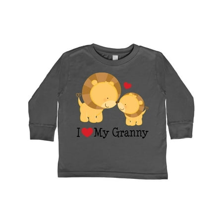 

Inktastic I Love My Granny Gift Toddler Boy or Toddler Girl Long Sleeve T-Shirt