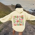 thumbnail image 4 of WILLBEST Sudadera con Capucha para Mujer, Estilo Invierno, con Forro de Terciopelo, Holgada y Cómoda, Ideal para Estudiantes (Modelo 1191) Mediana, 4 of 6