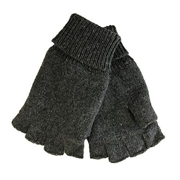 Polarwear Mens Fingerless Ragg Wool Gloves With Inner Fleece Palm Lining L Xl Oatmeal Walmart Com Walmart Com