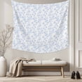thumbnail image 5 of Blue Spring Floral Small Tapestry for Bedroom Wall Hanging Tapestry,Elegant Watercolor Summer Botanical Ceiling Backdrop Tapestries Poster Blanket Wall Decor for Teens Room Living Room Dorm 23" x 28", 5 of 8