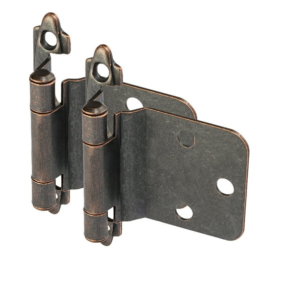 5 Pair Pack - Cosmas 16890-ORB Oil Rubbed Bronze Cabinet Hinge Variable Overlay with 30 Degree Reverse Bevel (Pair) [16890-ORB]