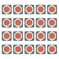 thumbnail image 1 of 20PCS 12x12x7.3mm Tactile Interrupteur à Bouton-Poussoir Tactile LED Momentané Commuté, 1 of 1