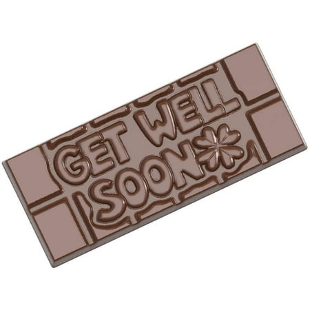 

Chocolate World CW12013 Get-Well-Soon Polycarbonate Candy Mold with 4 Cavities Each 50mm x 118mm x 8mm High