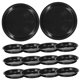 thumbnail image 5 of HAMPPLIES 16Ud Platos Para Macetas De Plástico Negro Con Protección Derrames Y Fácil Limpieza, 5 of 8