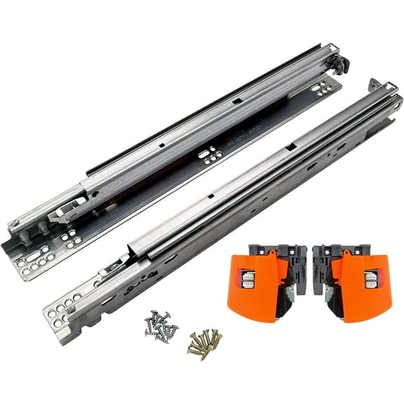 BLUM 21 Inch Drawer Slide, Full Extension, Concealed, Undermount. 563H5330B with 100 Lbs. Weight Capacity and Soft Close for 5/8 inch Thick Drawers. Including: Locking Devices (Pair)