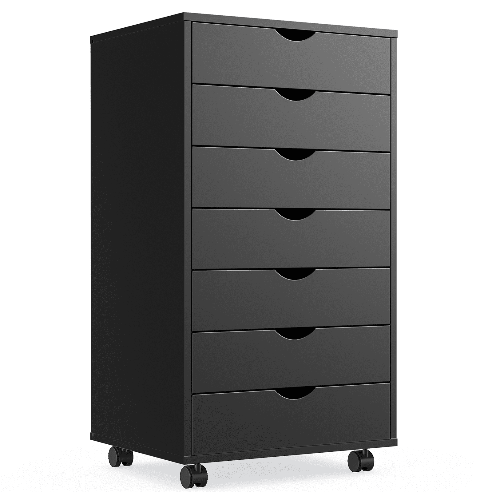 MAYEERTY 7-Drawer Mobile File Cabinet, Storage Cabinet Dressers with Wheels Mobile Organizer Drawers for Office, Bedroom, Home