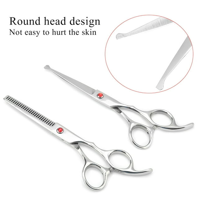 6.9in Thining Scissors Professional Stainless Steel Hairdressing Scissors Child Daily Use For Pet Hairdressing Home Barber Salon