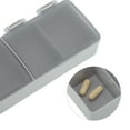 thumbnail image 3 of Unique Bargains 1 Pc Pill Case 3 Grid Design Pill Box Gray, 3 of 6